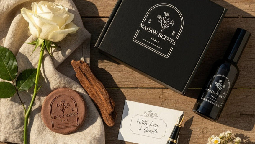 Maison Scents room fragrance and cold-air diffuser in warm natural light
