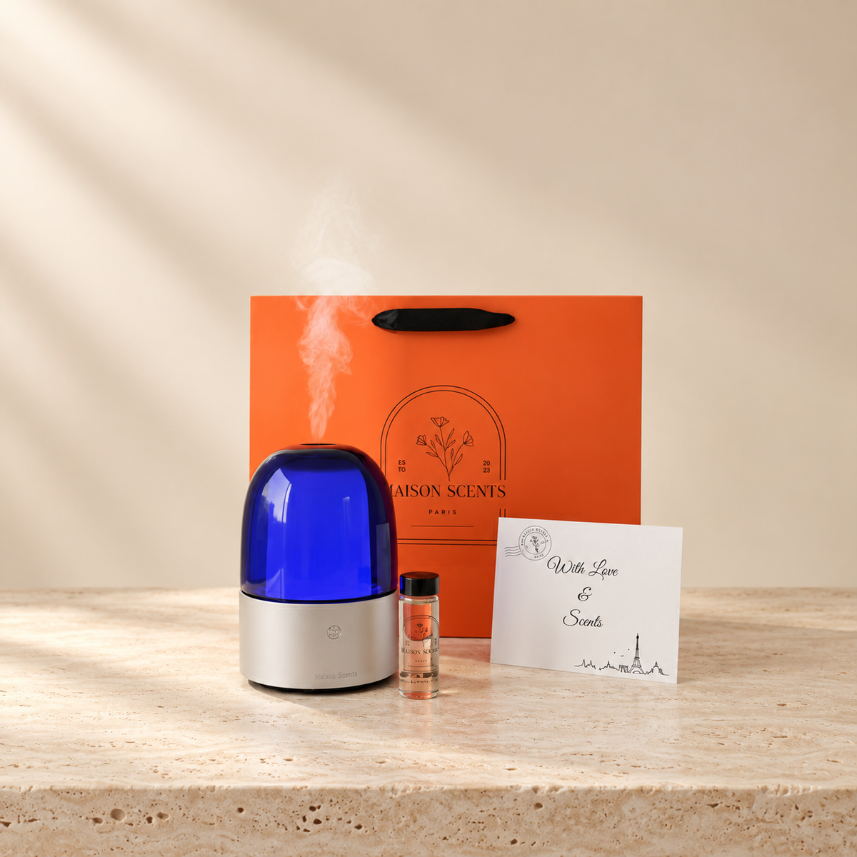 Calm Lover Gift Set - Glow Ball Diffuser + 30ML Fragrance Oil – Maison Scents luxury product image