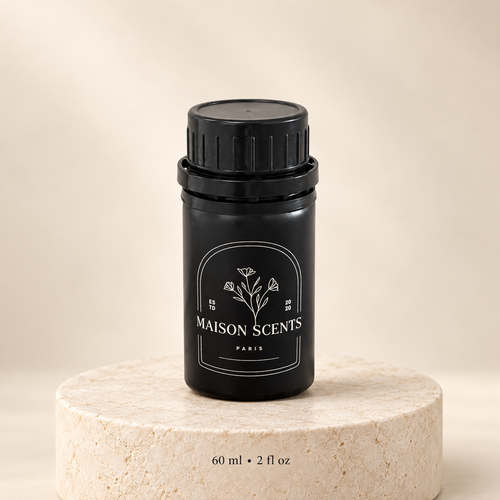 Don Oud 60 ml black metal fragrance oil bottle