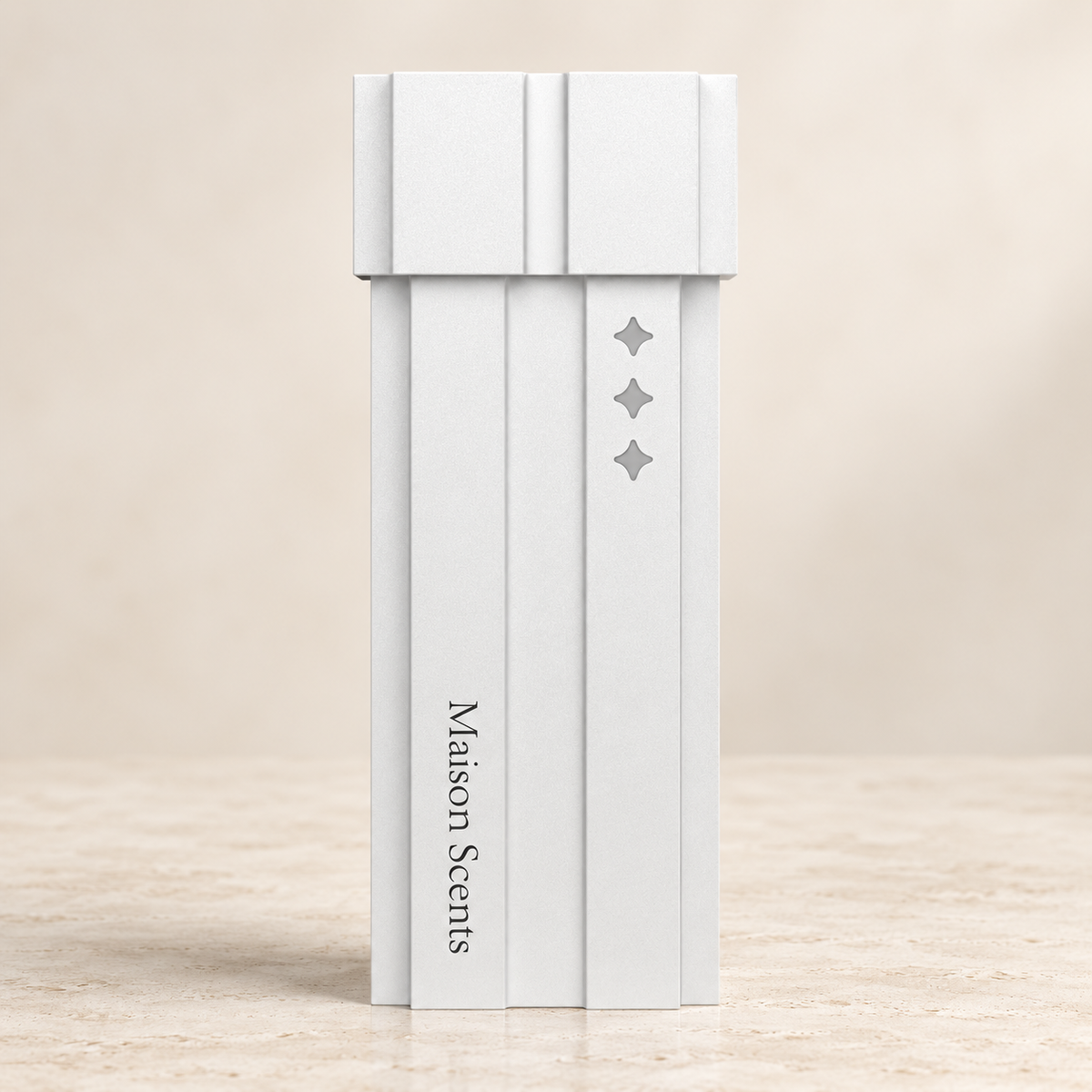 LuxPlus Diffuser on a warm ivory luxury background