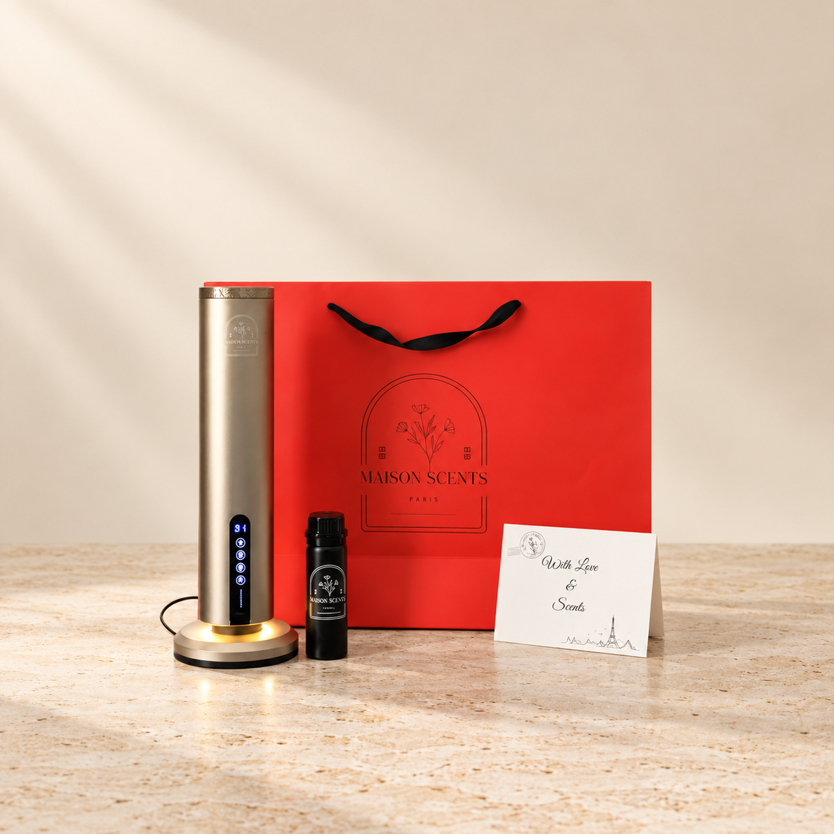Luxury Lover Gift Set – EiraMist Tower + 100ML Fragrance Oil – Maison Scents luxury product image