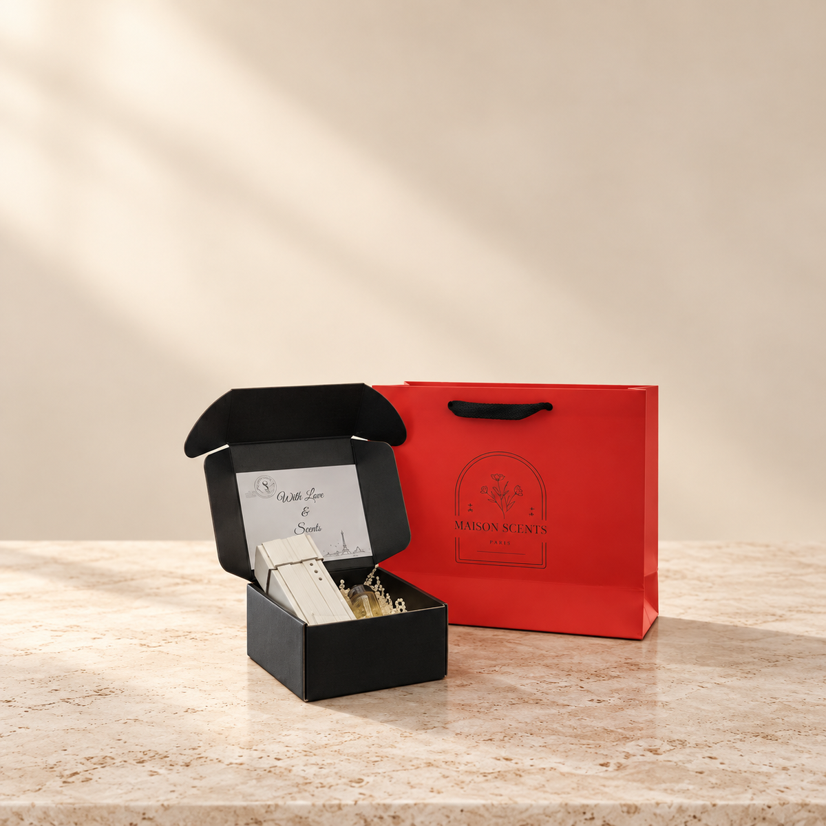 Luxury Lover Gift Set – LuxPlus Diffuser + 30ML Fragrance Oil – Maison Scents luxury product image