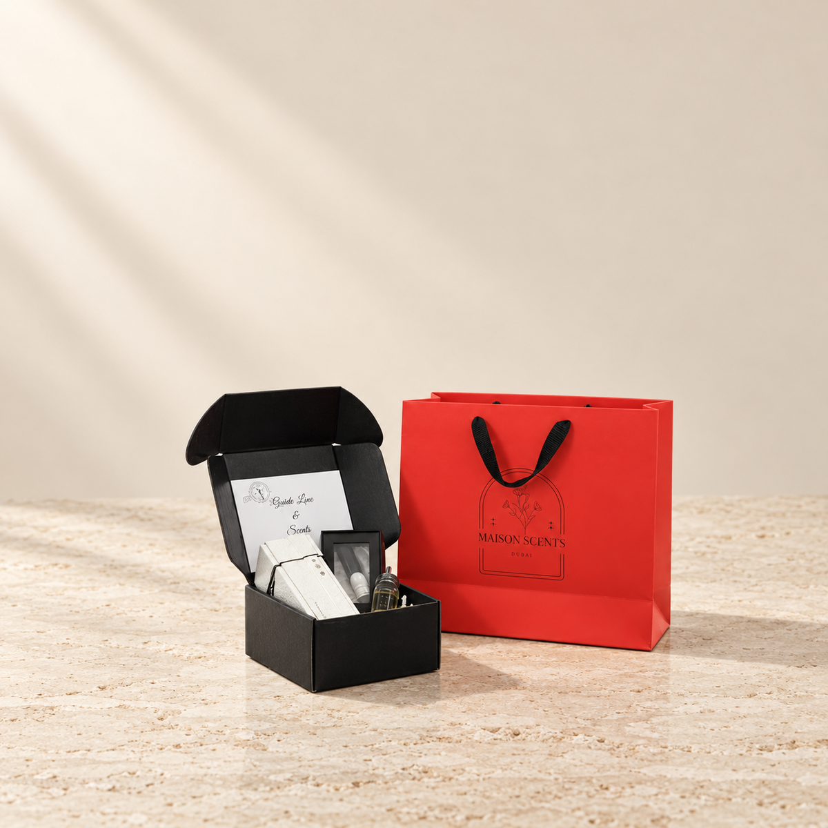 Luxury Lover Gift Set – LuxPlus Diffuser + 30ML Fragrance Oil + Roll-On Perfume – Maison Scents luxury product image